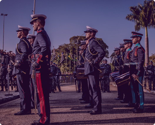 men in the military uniform